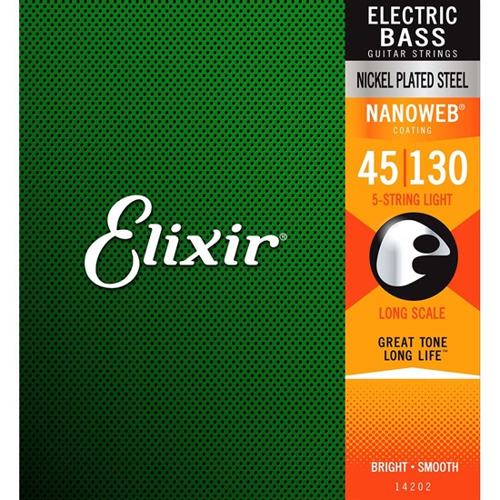 Elixir 14202 Bass Nano 5 String Lite 45-130