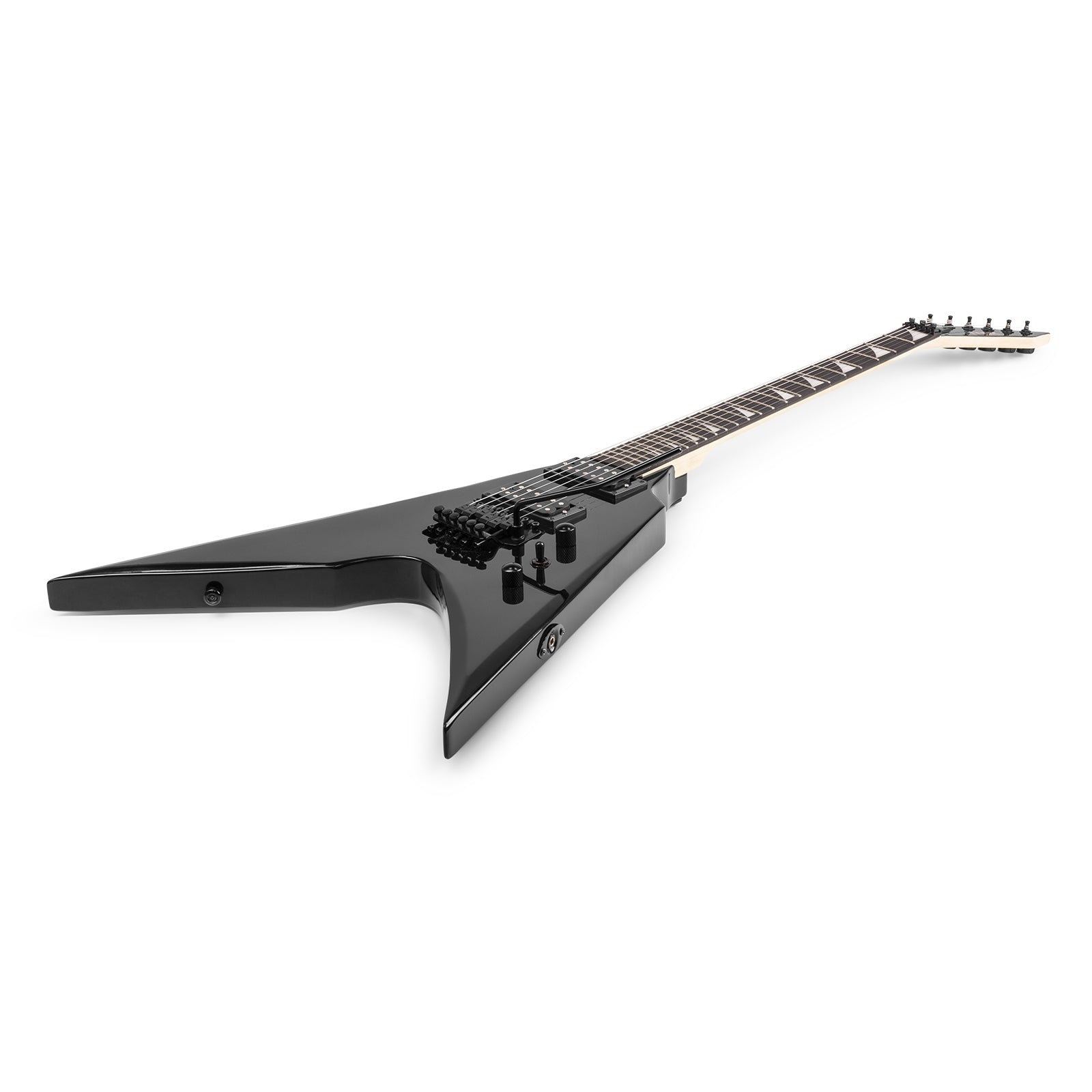 MAX GigKit Electric Guitar Pack Flying V Rock Style - Black
