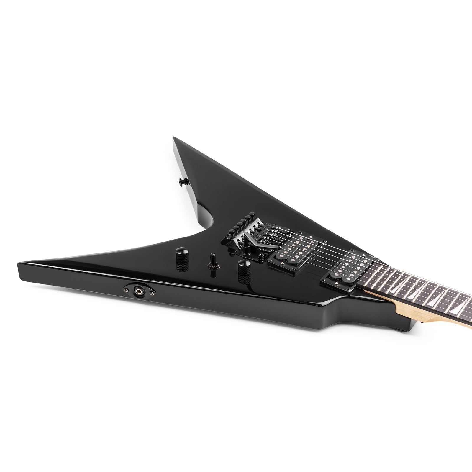 MAX GigKit Electric Guitar Pack Flying V Rock Style - Black