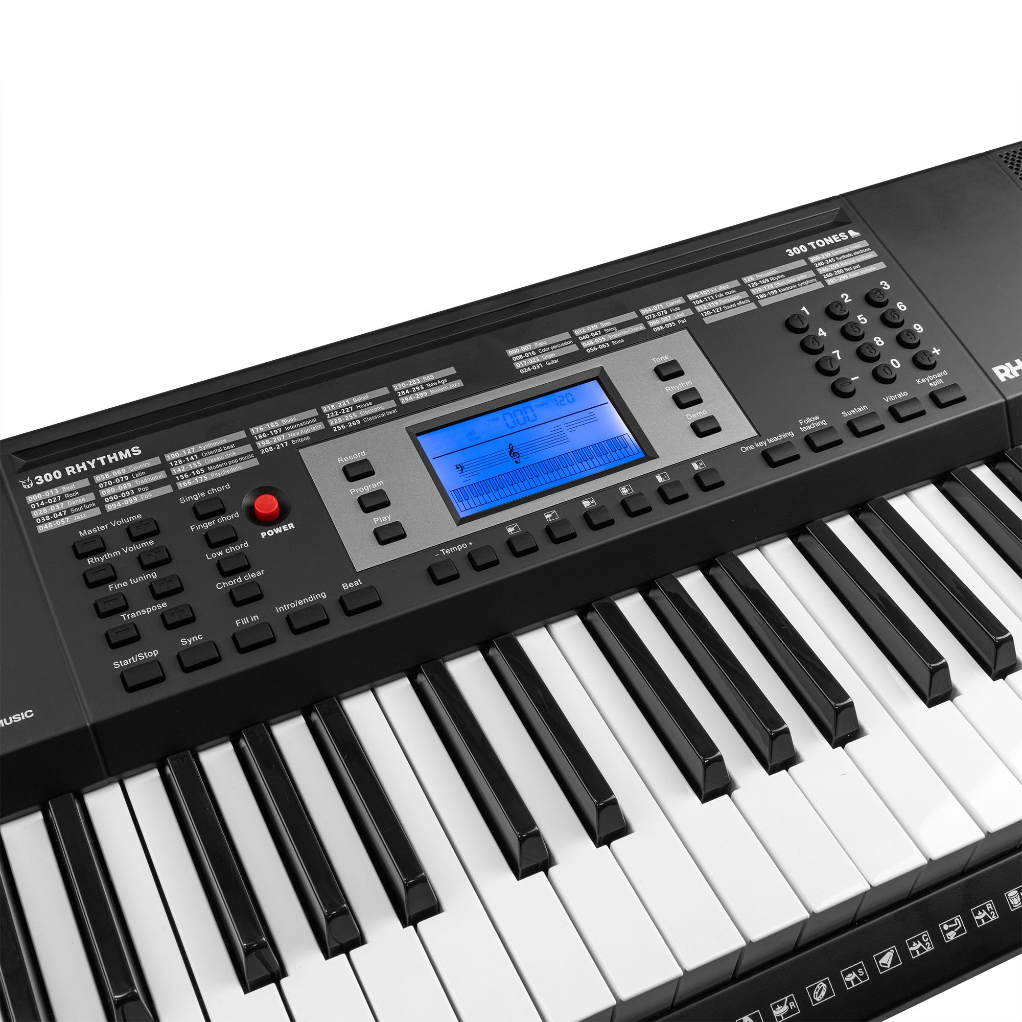 MAX Rhapsody 61 Keyboard with Stand, Bench & Headphones