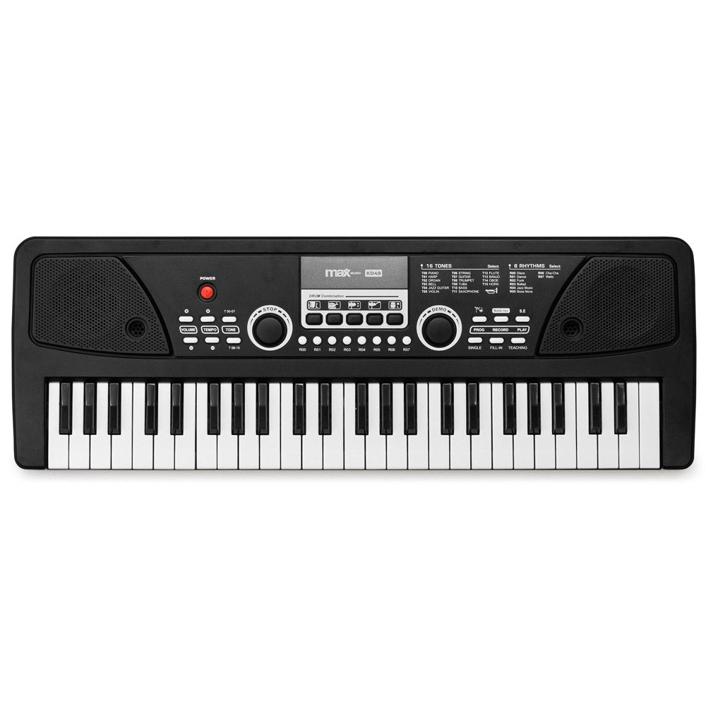 MAX KD49 Electronic Keyboard 49-Keys with Built-In Rechargeable Battery