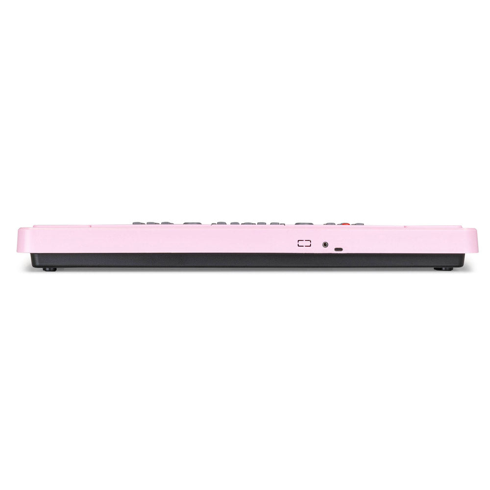 MAX KD49P Pink Electronic Keyboard 49-Keys with Built-In Rechargeable Battery