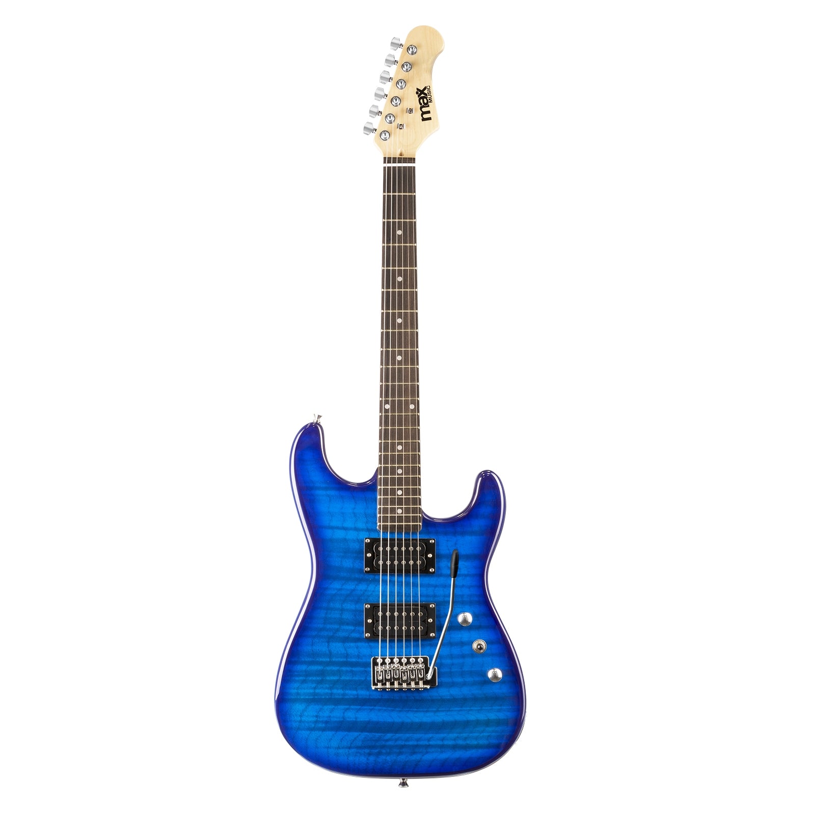 Max GigKit Electric Guitar Pack Quilted Style - Dark Blue