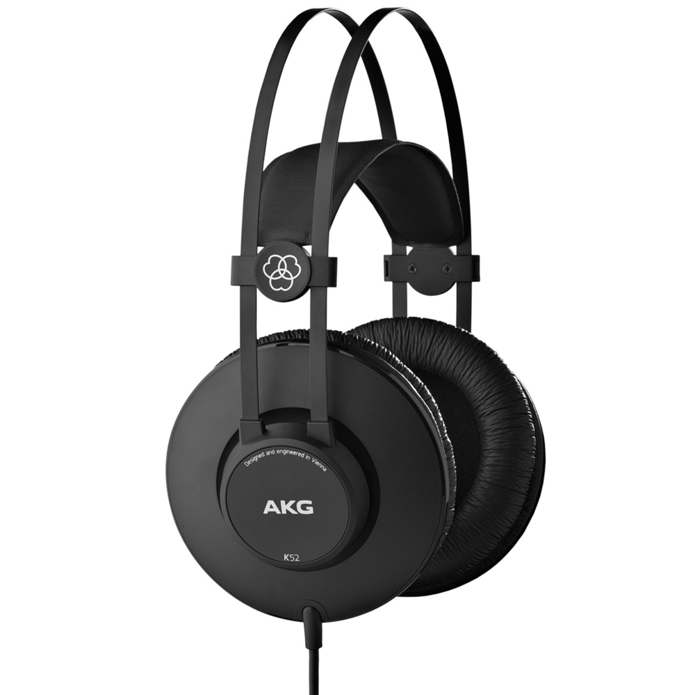 AKG K52 Closed-Back Headphones for Live Sound Monitoring & Recording Studios