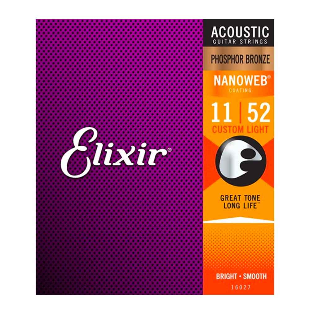 Elixir 16027 APB-NW-CL Acoustic Nano Phos Bronze Cust Lite 11