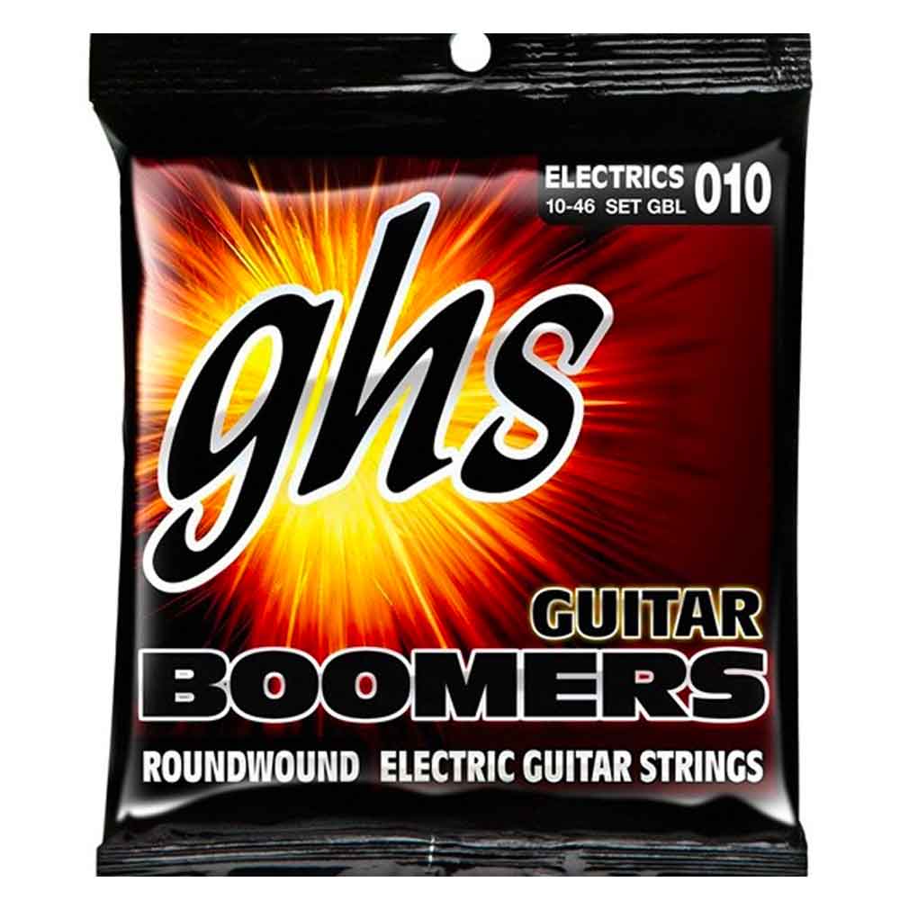 GHS Boomers GBL 6-String Roundwound Electric Guitar Strings - Light (10-46)