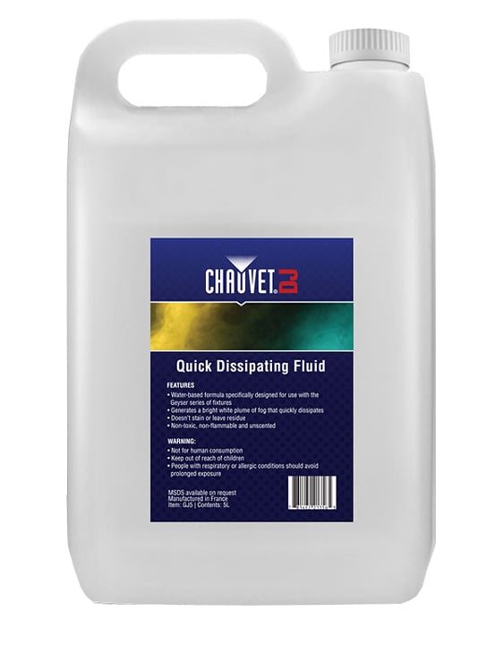 Chauvet DJ GF5 Fast Dissipating Smoke Machine Fluid - 5 Litre