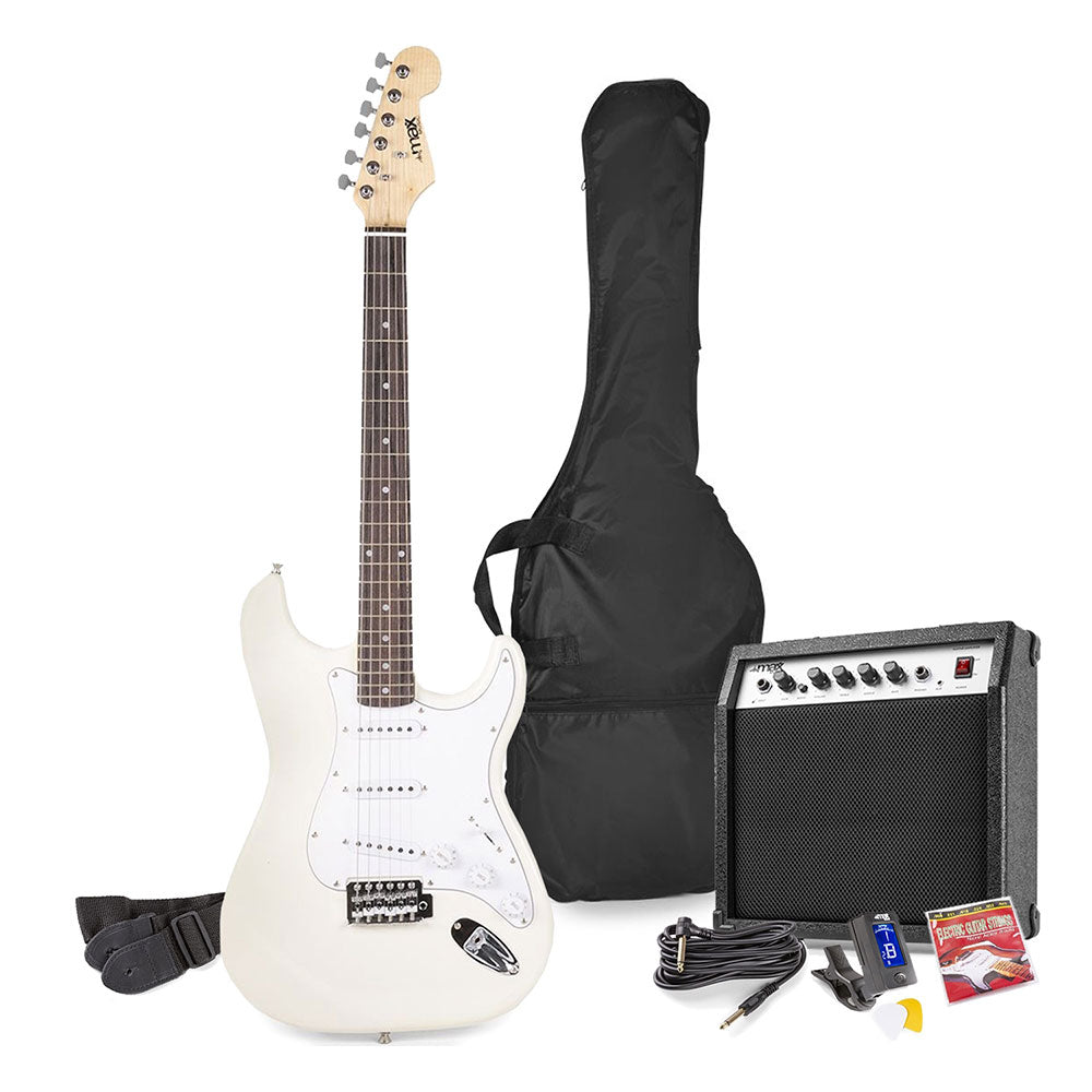 MAX GigKit White Electric Guitar Pack