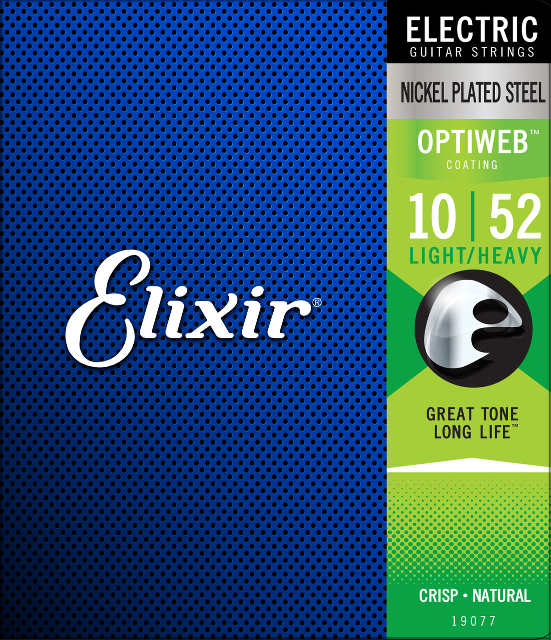 Elixir 19077 Electric Optiweb Lite Heavy 10-52