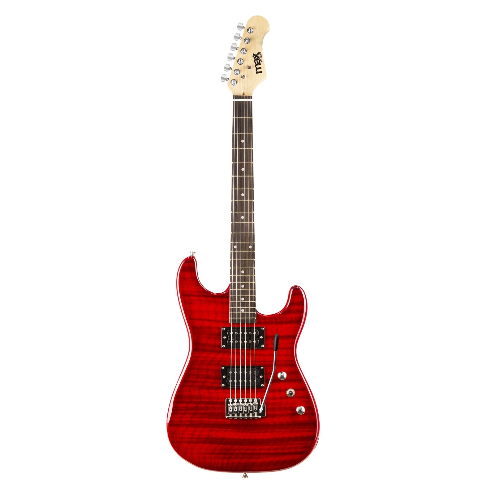 MAX GigKit Electric Guitar Pack Quilted Style - Dark Red