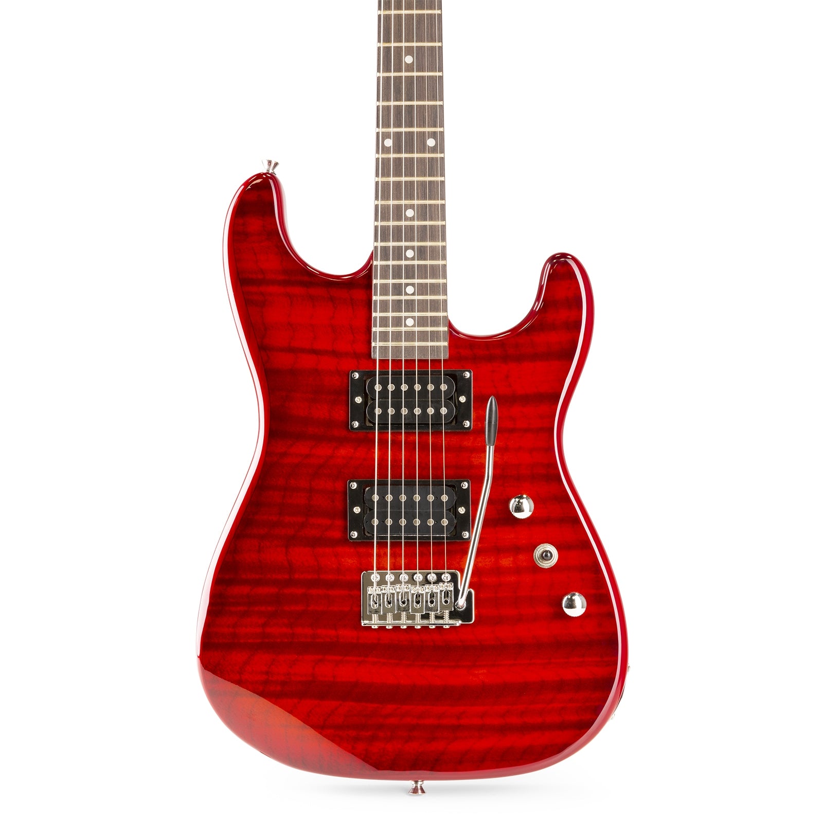 MAX GigKit Electric Guitar Pack Quilted Style - Dark Red