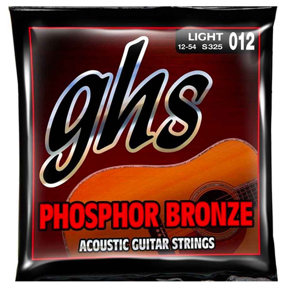 GHS S325 (12-54) Phosphor Bronze Acoustic Guitar Strings