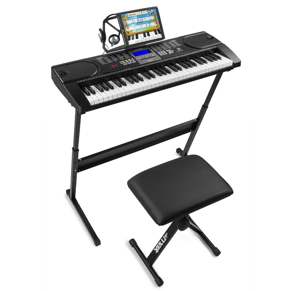 MAX KB1SET Complete Keyboard Set 61 Key with Stand